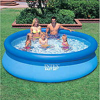 Детский надувной бассейн Intex (28120) размер 305*76 см и ручной насос Intex 30 см