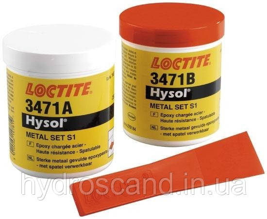 Loctite 3471 (Локтайт 3471) - шпаклівка зі сталевим наповнювачем, набір 500 г