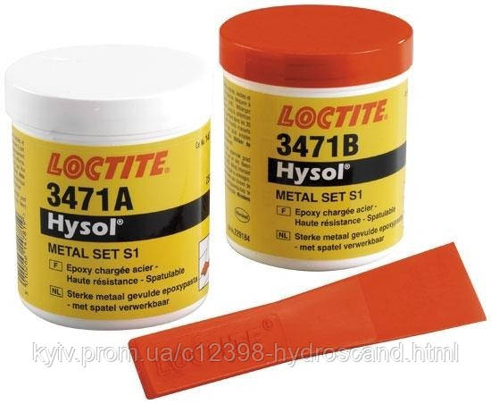 Loctite 3471 (Локтайт 3471) - шпатлевка со стальным наполнителем, набор ...