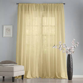 Тюль Вуаль Бежева 300х270см "Декор Текстиль" (Арт.25008)