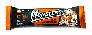 Протеїнові батончики Monsters High Protein Bar курага 20x80 g