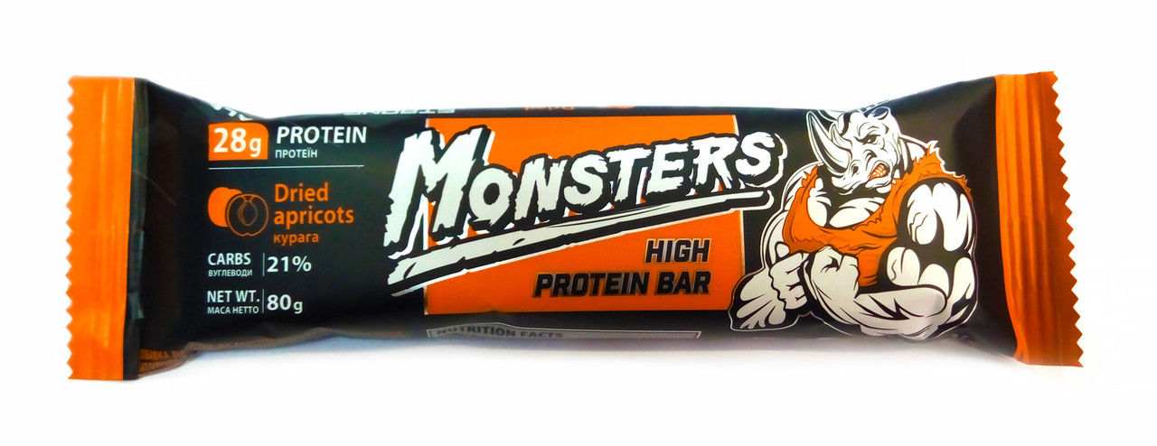 Купить Протеиновые батончики Monsters High Protein Bar курага 20x80 g ...