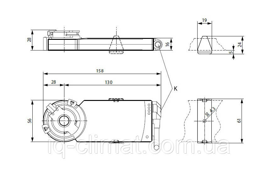 CM230-L электропривод Belimo для воздушной заслонки 0,4 м² - фото 7 - id-p285735122