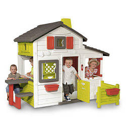 Дитячий будиночок для друзів Smoby з горищем і дверним дзвінком (310209)