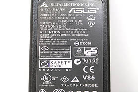 Блок живлення для ноутбука Asus 19V 4.74 A 90W (5.5*2.5) + мережевий кабель, фото 4