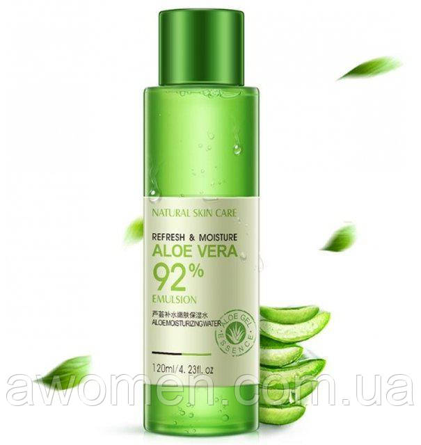 Тонер Rorec зволожувальний і відновлювальний Refresh&Moisture Aloe Vera 92% 120 мл