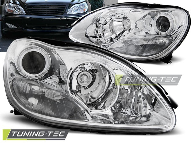 Передні фари тюнінг оптика Mercedes W220