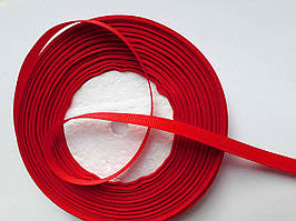 Тесьма лента репсовая Стрічка репсова 6мм ( 22 метри в рулоні) червона