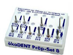 Набір №8 Препарування зубів під композитні та керамічні коронки на металевій основі