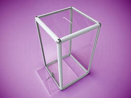 Ящик для голосування з алюмінієвого профілю 500х1000х500мм