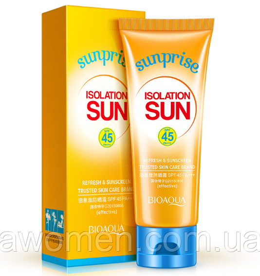 Захисний крем від сонця BioAqua Sun Screen 45+SPF PA+++ (80 g)