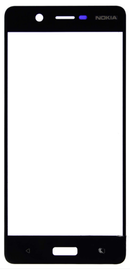 Корпусне скло на Nokia 5 dual sim TA-1053 чорне