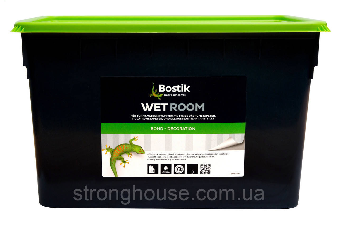 Клей для склополотна і стеклообоев Bostik Wet Room (Бостік 78) 5л