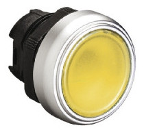 Механізм жовтої кнопки з підсвіткою без фіксації Lovato Electric LPC BL105, фото 1