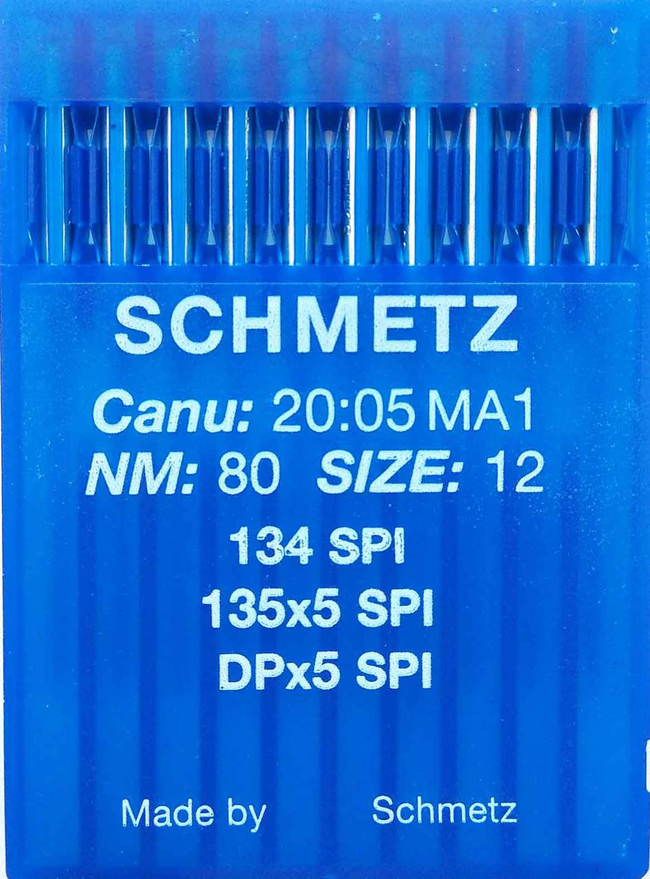 Голки Schmetz DPx5, SPI №80 для промислових швейних машин