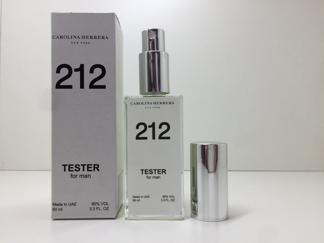 Тестер чоловічий Carolina Herrera 212 Men (Кароліна Херера 212 Мен) 60 мл