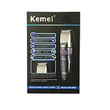 Беспроводная машинка для стрижки волос Kemei KM 8066, фото 4