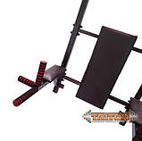 Настінний комплекс турнік-бруси-прес Minotaur Plus 8 в 1, фото 9