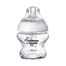 Пляшка скляна Tommee Tippee із силіконовою соскою 150 мл (5010415224378)