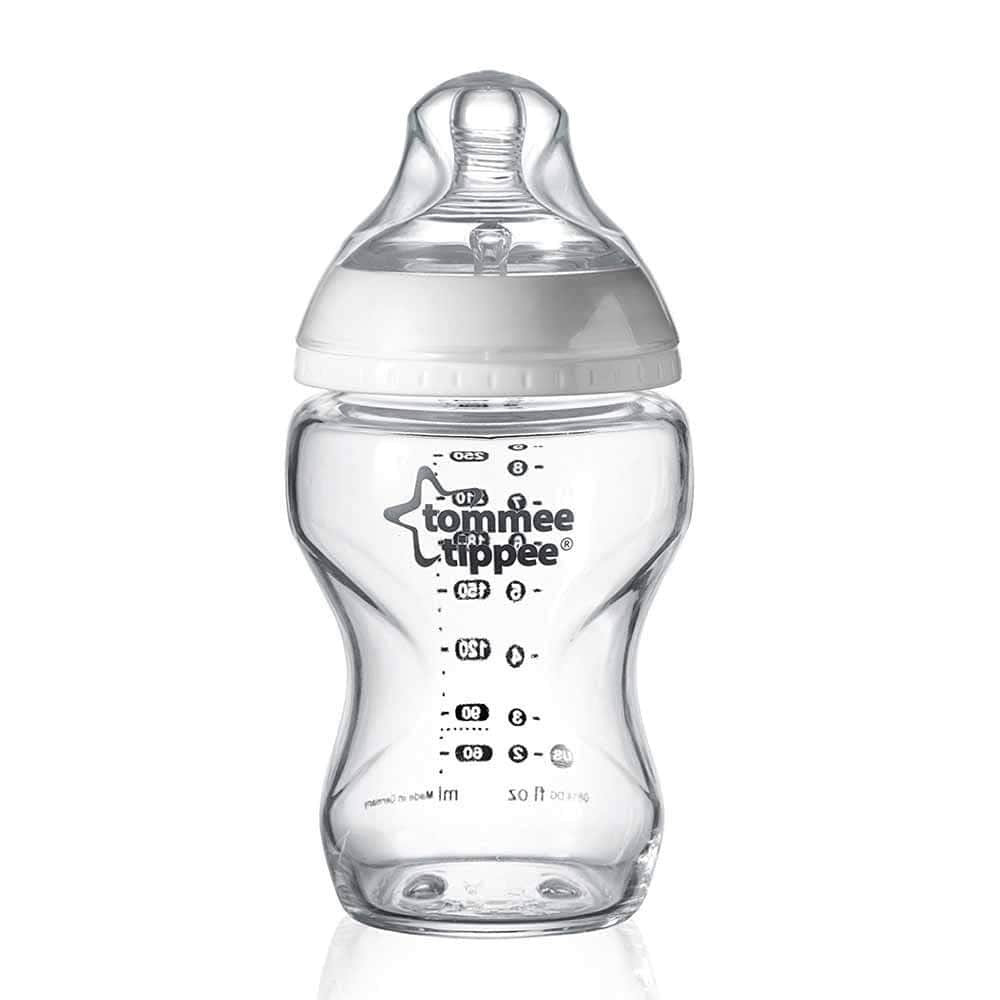 Пляшка скляна Tommee Tippee із силіконовою соскою 250 мл (5010415224385)