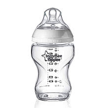 Пляшка скляна Tommee Tippee із силіконовою соскою 250 мл (5010415224385)