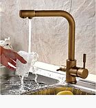 Змішувач для кухонної мийки з краником для питної води 1-029, фото 3