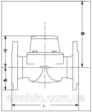 Габаритные размеры счетчиков воды MeiStream Габаритные размеры водяных расходомеров MeiStream