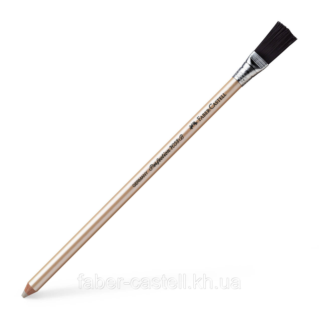 Гумка олівець Faber-Castell Perfection 7058 B з пензликом для туші і чорнила, 185800