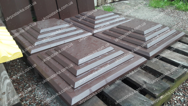 Колпаки на забор LAND BRICK