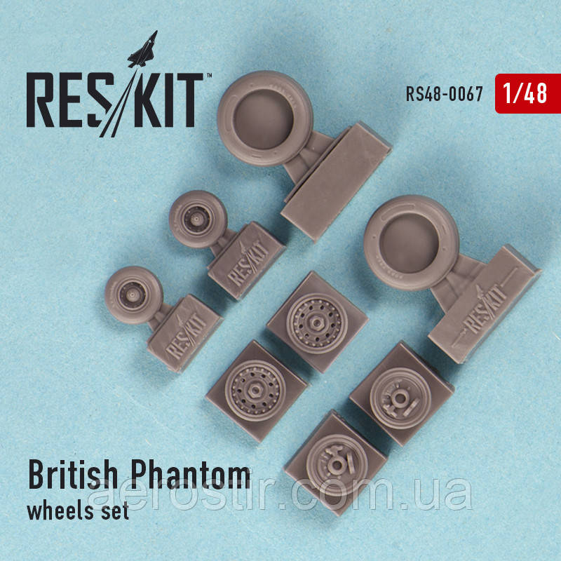 British Phantom wheels set 1/48 RES/KIT 48-0067