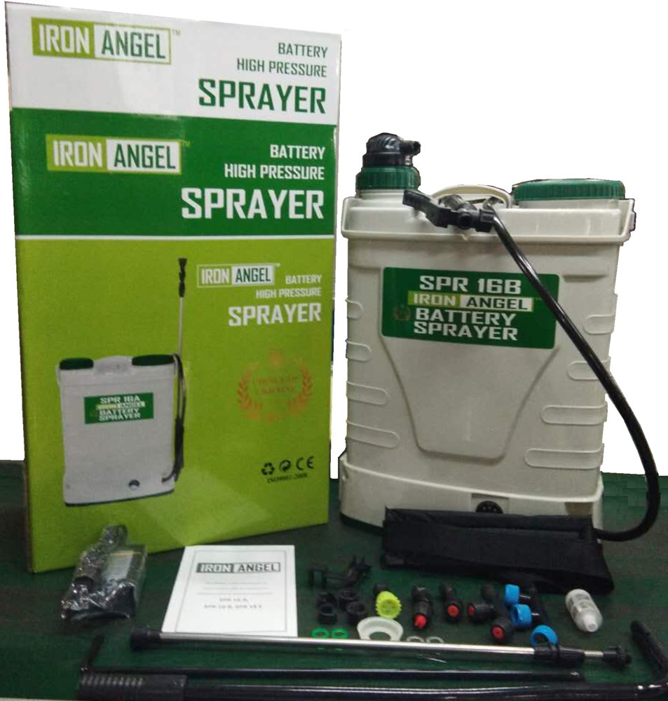 Обприскувач акумуляторний Iron Angel SPR 16B (електрична помпа +ручний насос)