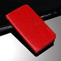 Чехол Idewei для iPhone 5 / 5s / SE книжка кожа PU с визитницей красный
