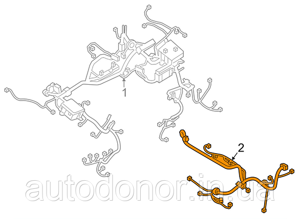 Проводка моторна Nissan Leaf AZE0 (13-17) 24011-3NF0B, фото 2