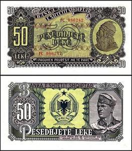 Албанія/Albania 50 Leke 1957 Pick 29 UNC
