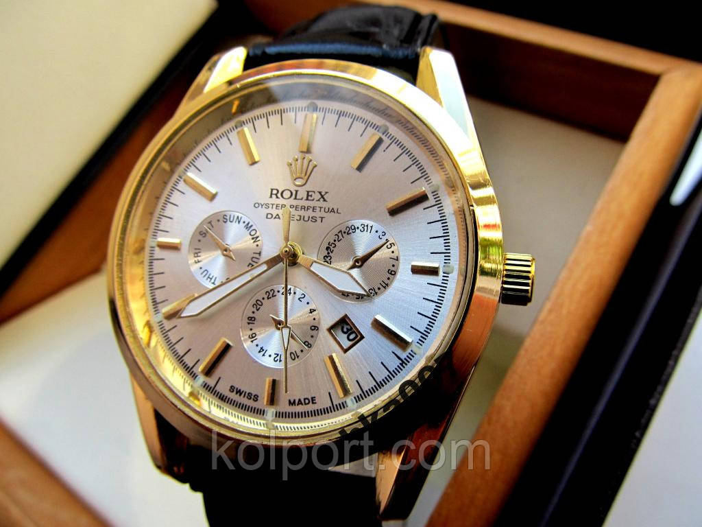 Мужские унивесальные кварцевые часы Rolex под PATEK PHILIPPE купить недорого - фото 2 - id-p56028466