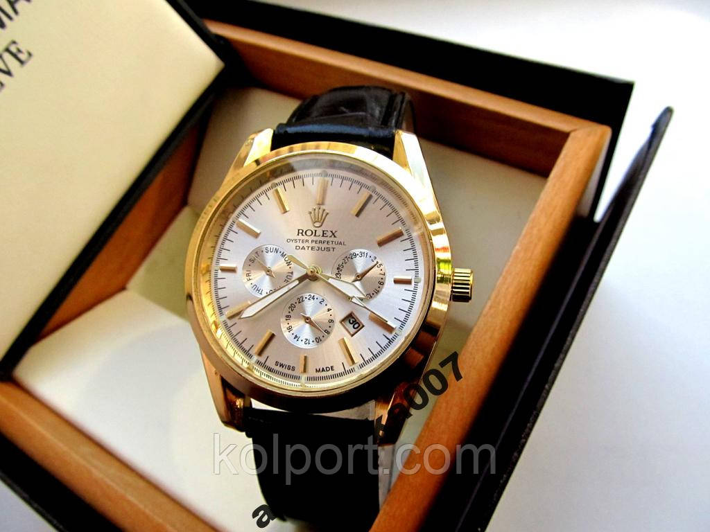 Мужские унивесальные кварцевые часы Rolex под PATEK PHILIPPE купить недорого - фото 6 - id-p56028466
