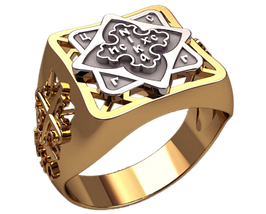 Кільце Перстень Печатка Хрест, Хрест