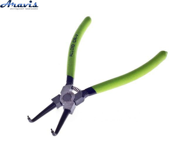 Знімач стопорних кілець загнутий стиснення 175мм Alloid CK-6044B