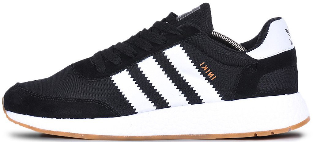 Мужские кроссовки adidas Iniki "Black/White" (Адидас Иники) черные