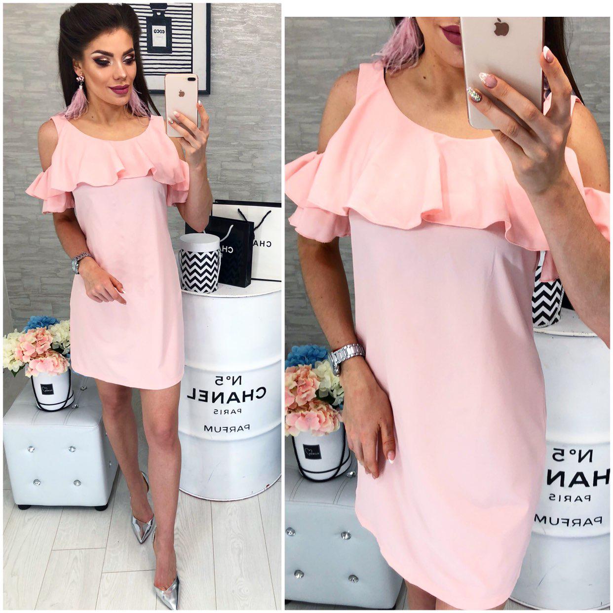 Літнє плаття ( арт. 820 ), тканина супер софт, пудра