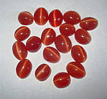 Котяче око кабашон овальної форми жовтогарячий від студії LadyStyle.Biz, фото 10