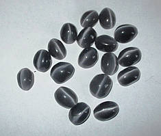 Котяче око кабашон овальної форми сірий від студії LadyStyle.Biz