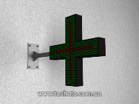Світлодіодний хрест для аптек "МОДЕРН" 700х700 мм (Від: Двосторонній; )