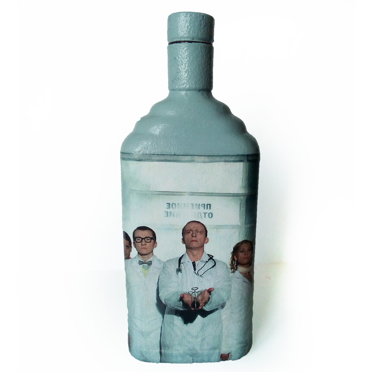 Декор пляшки "Нерли" Подарунок лікаря на день медика день народження
