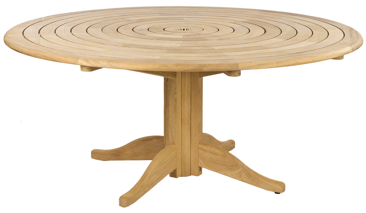 Великий круглий дерев'яний стіл D = 1,75 м