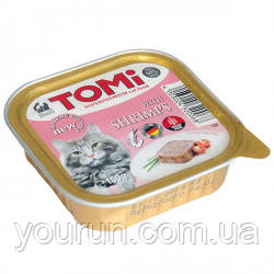 TOMi shrimps КРЕВЕТКИ консерви для кішок, паштет 100гр, фото 1