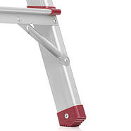 Стрем'янка з алюмінію, двостороння, 5 сходинок, висота 1100мм INTERTOOL LT-1105, фото 4