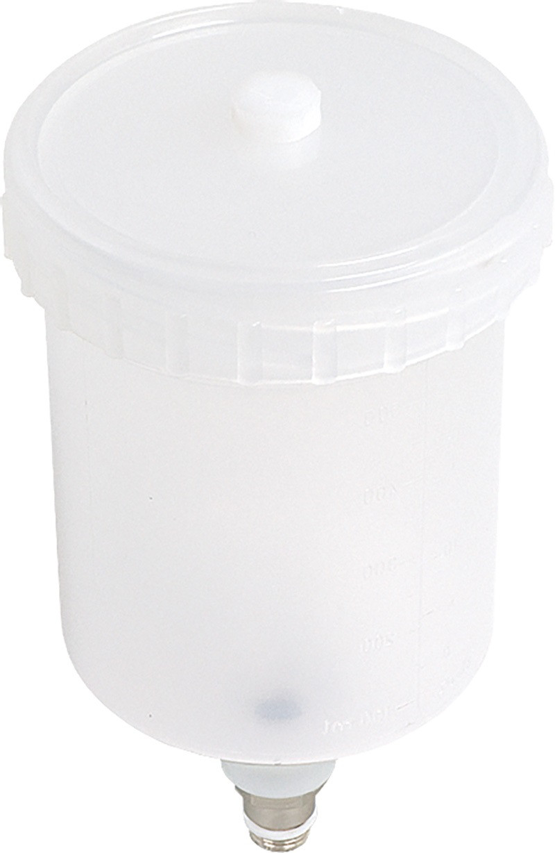 Бачок пластиковий на пневмопістолет об'єм 600 мл, зовнішня різь., фото 1