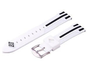 Силіконовий ремінець Primo Dart для годин Asus ZenWatch 2 (WI501Q) - White-Black