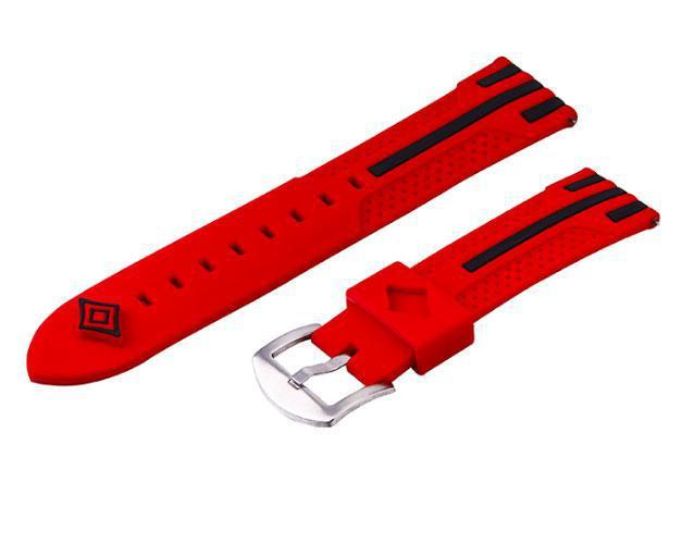 Силіконовий ремінець Primo Dart для годинника Asus ZenWatch 2 (WI501Q) - Red-Black